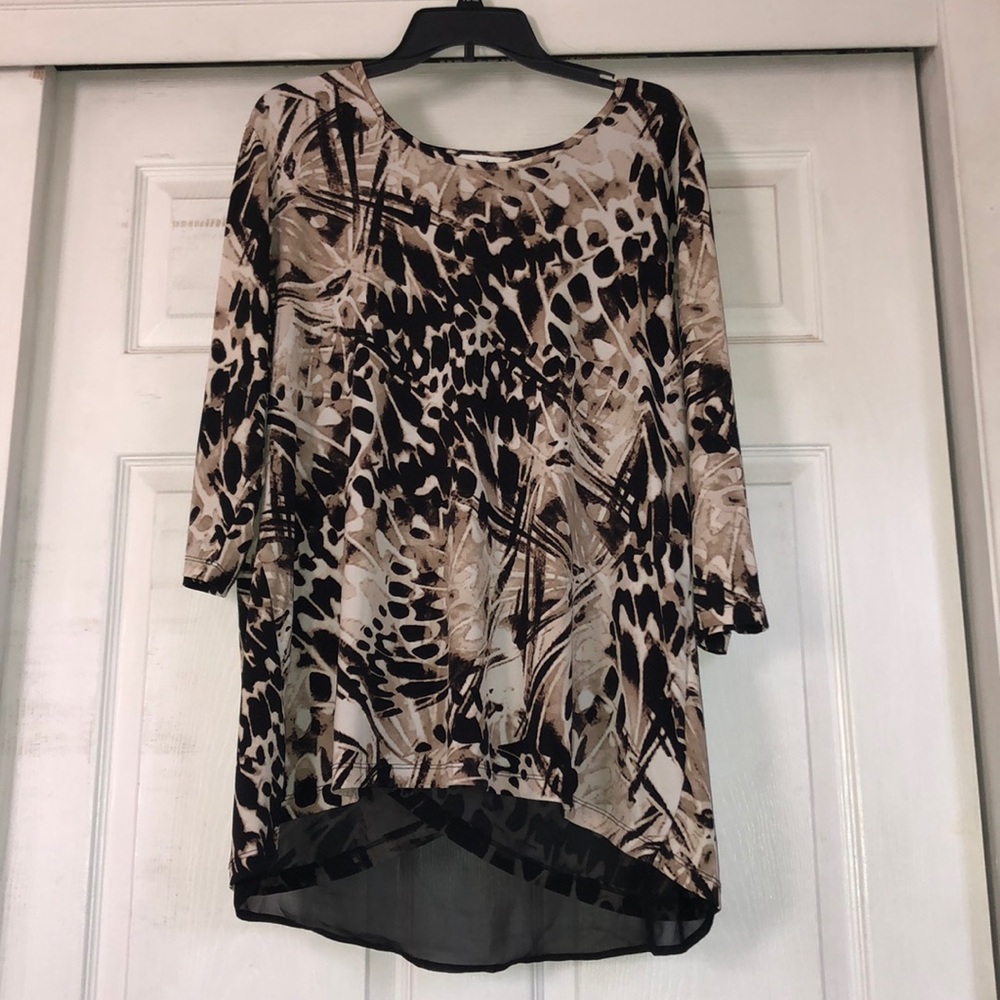 Christopher & Banks 1X 4/4 sleeve tunic lined